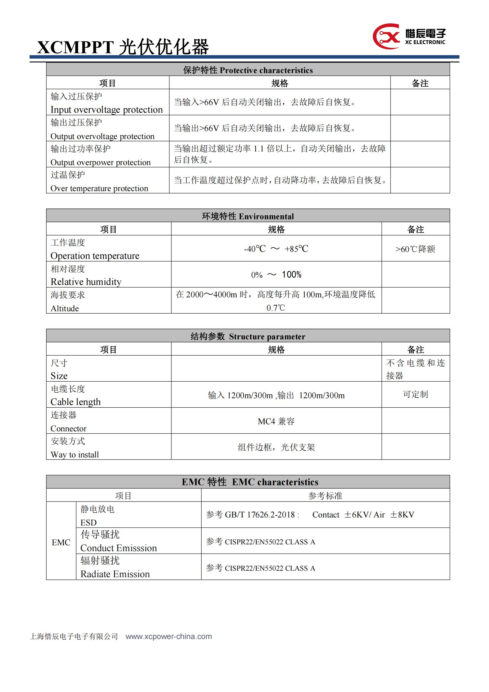 XCMPPT 光伏優(yōu)化器